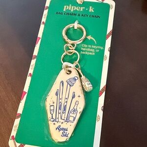 Piper K Après Ski Bag Charm Key Chain/Bac Charm-NWT